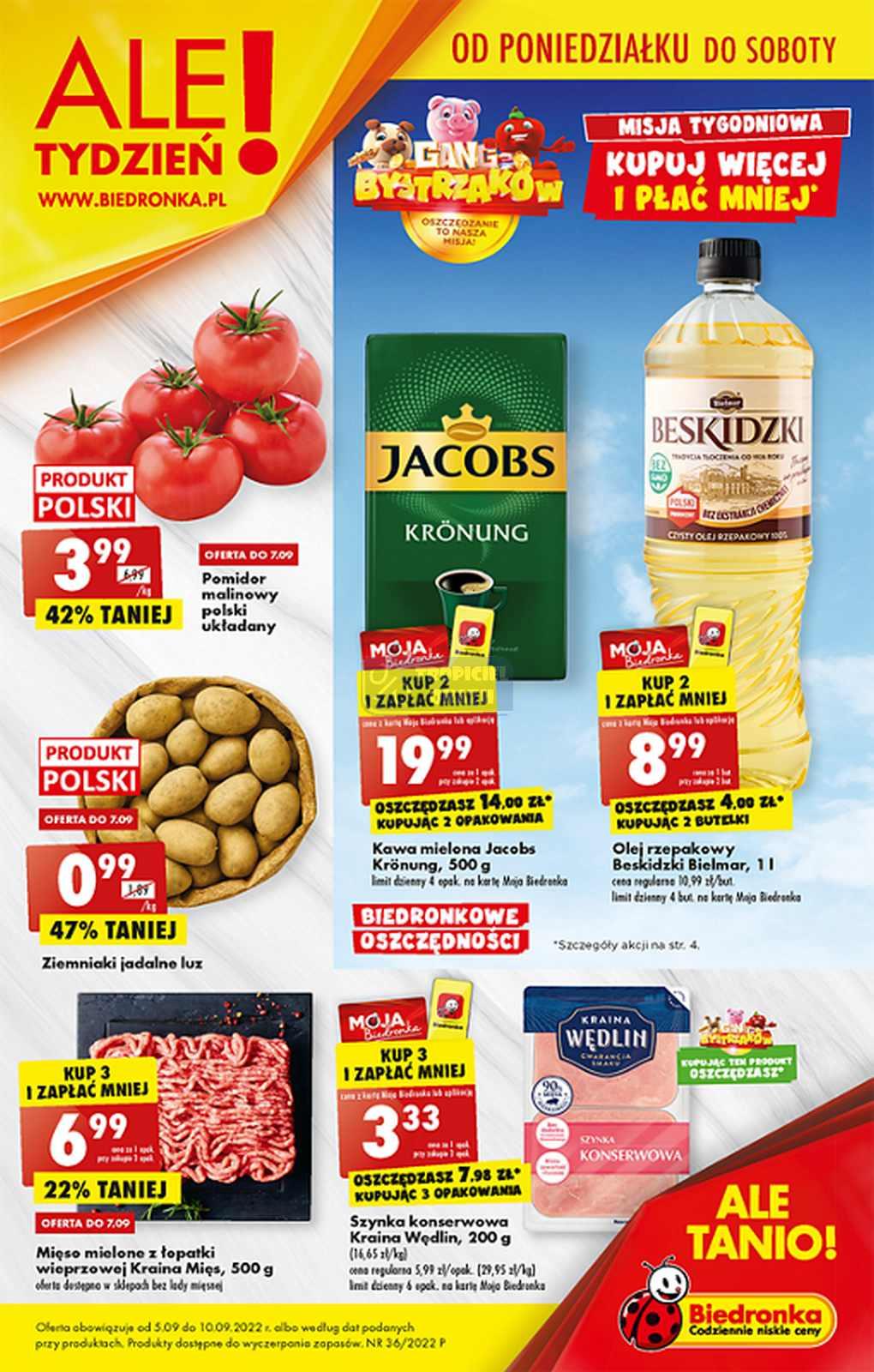 Gazetka promocyjna Biedronka str. 1