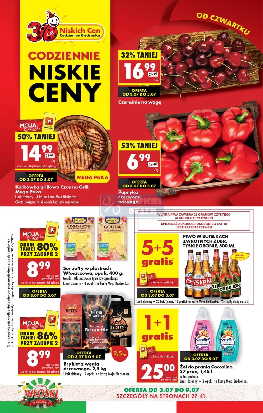 Gazetka promocyjna Biedronka str. 1