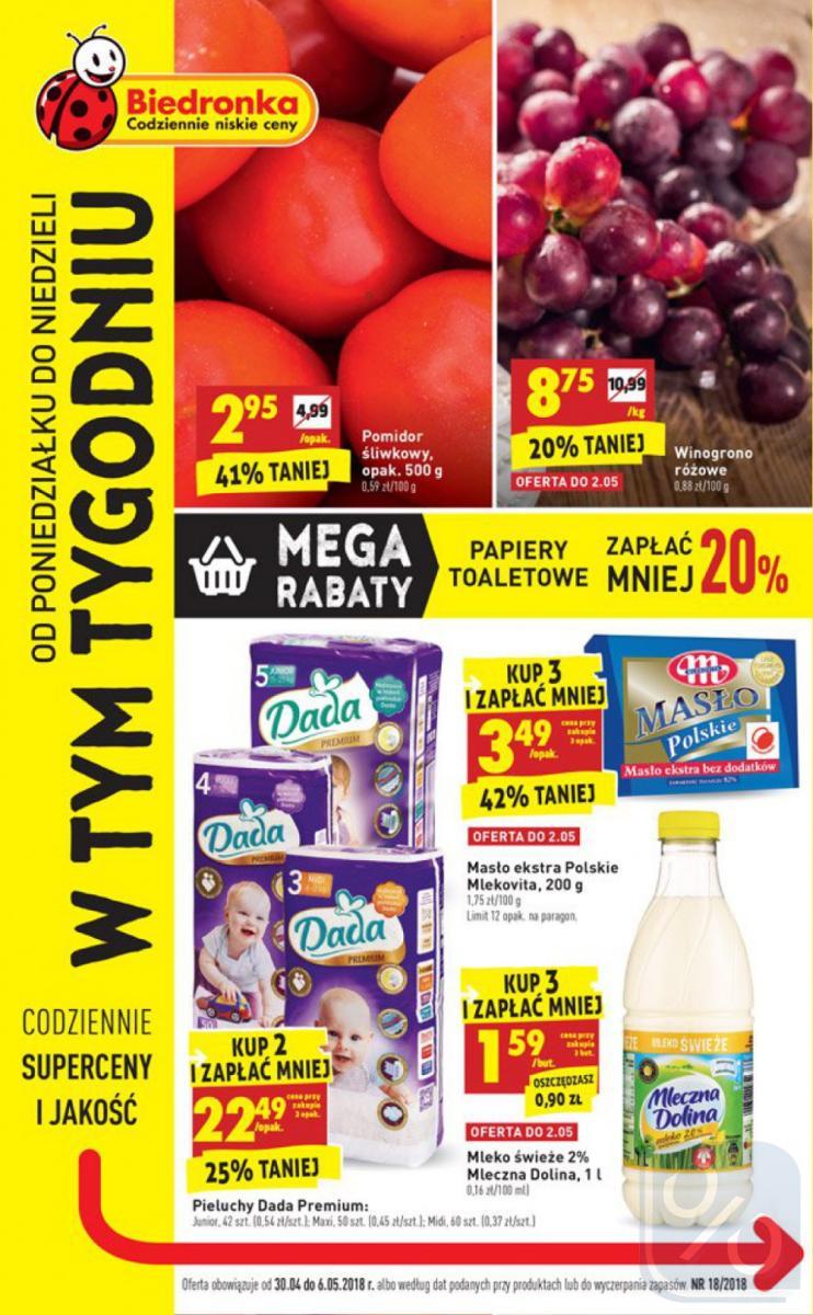 Gazetka promocyjna Biedronka str. 1