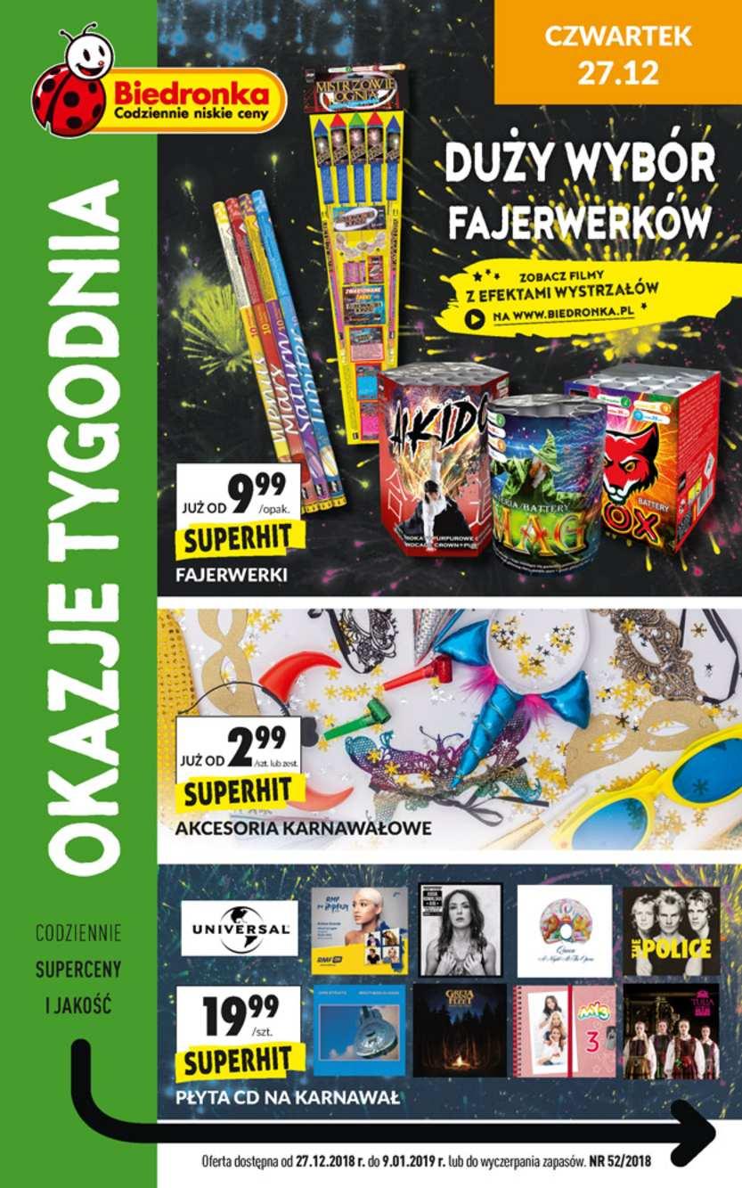 Gazetka promocyjna Biedronka str. 1