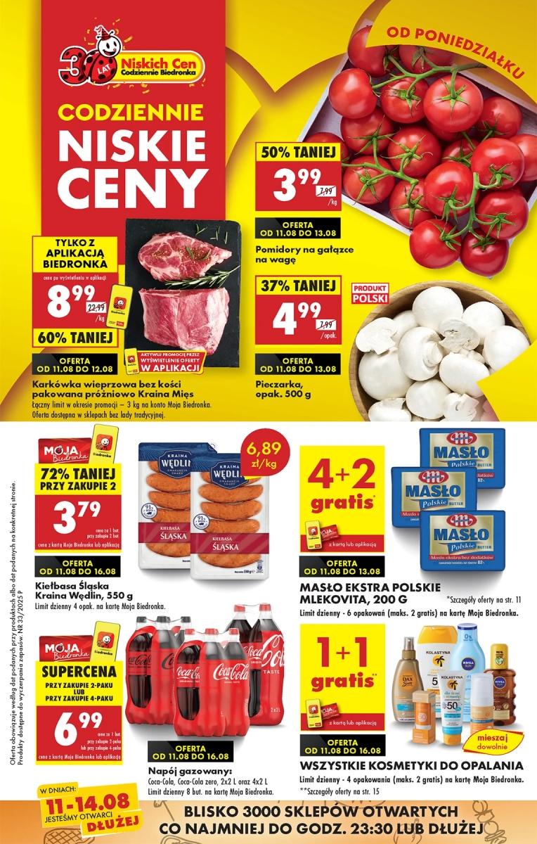 Gazetka promocyjna Biedronka str. 1