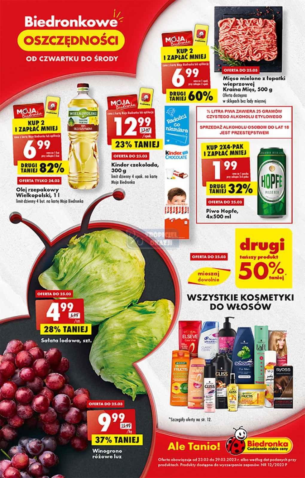 Gazetka promocyjna Biedronka str. 1