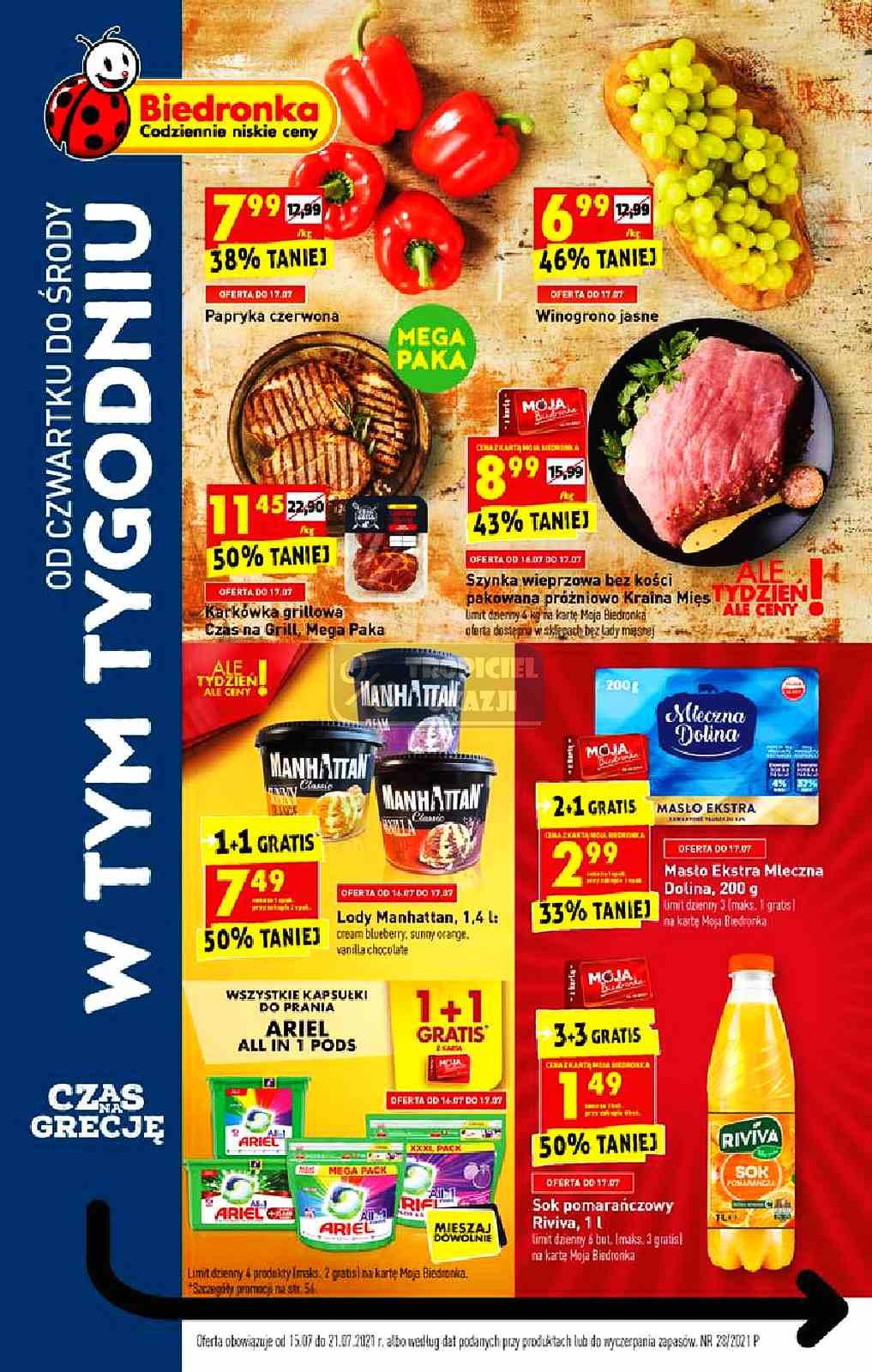 Gazetka promocyjna Biedronka str. 1