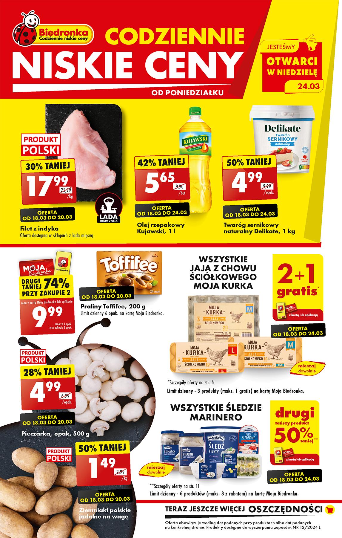 Gazetka promocyjna Biedronka str. 1