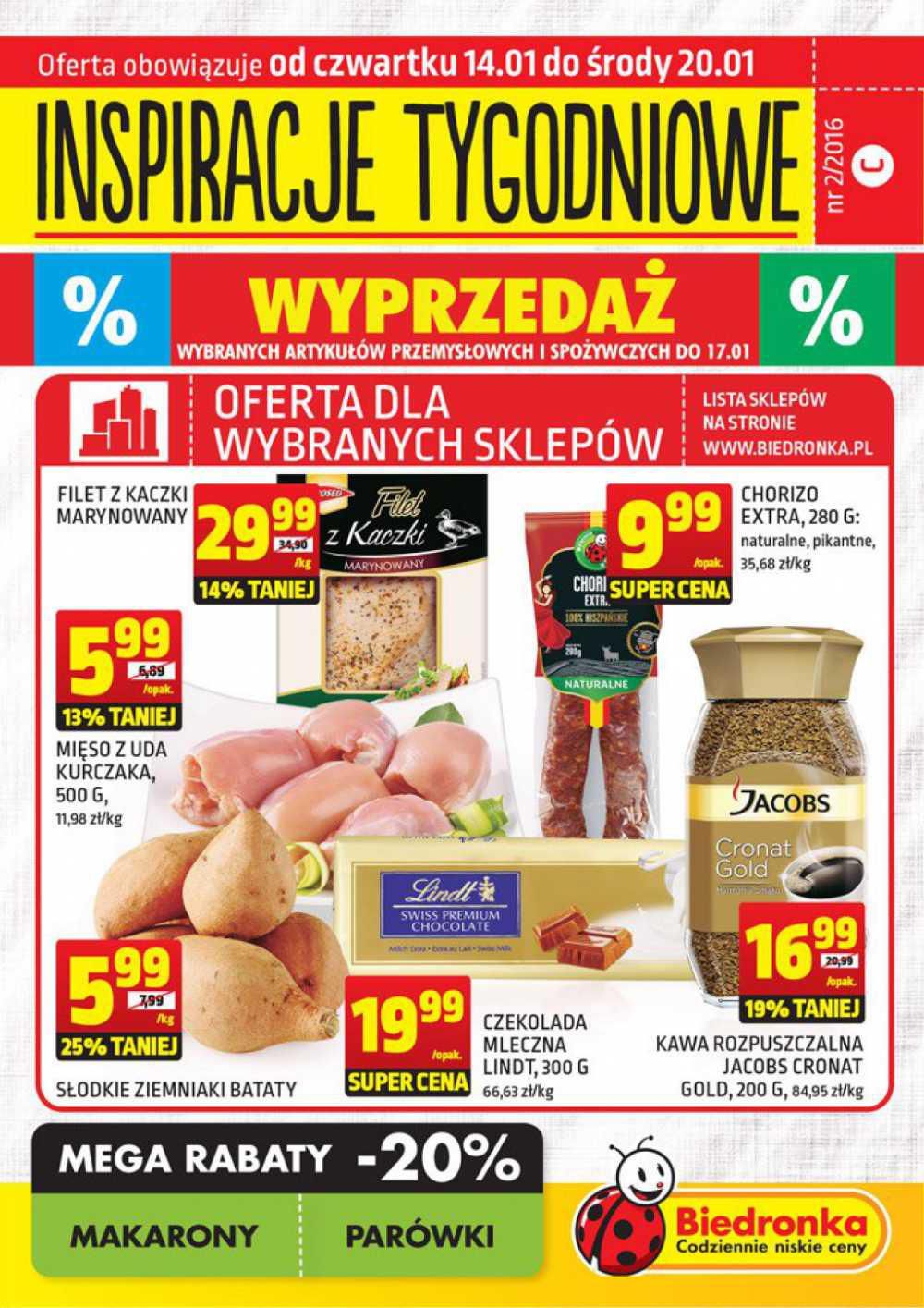 Gazetka promocyjna Biedronka str. 1