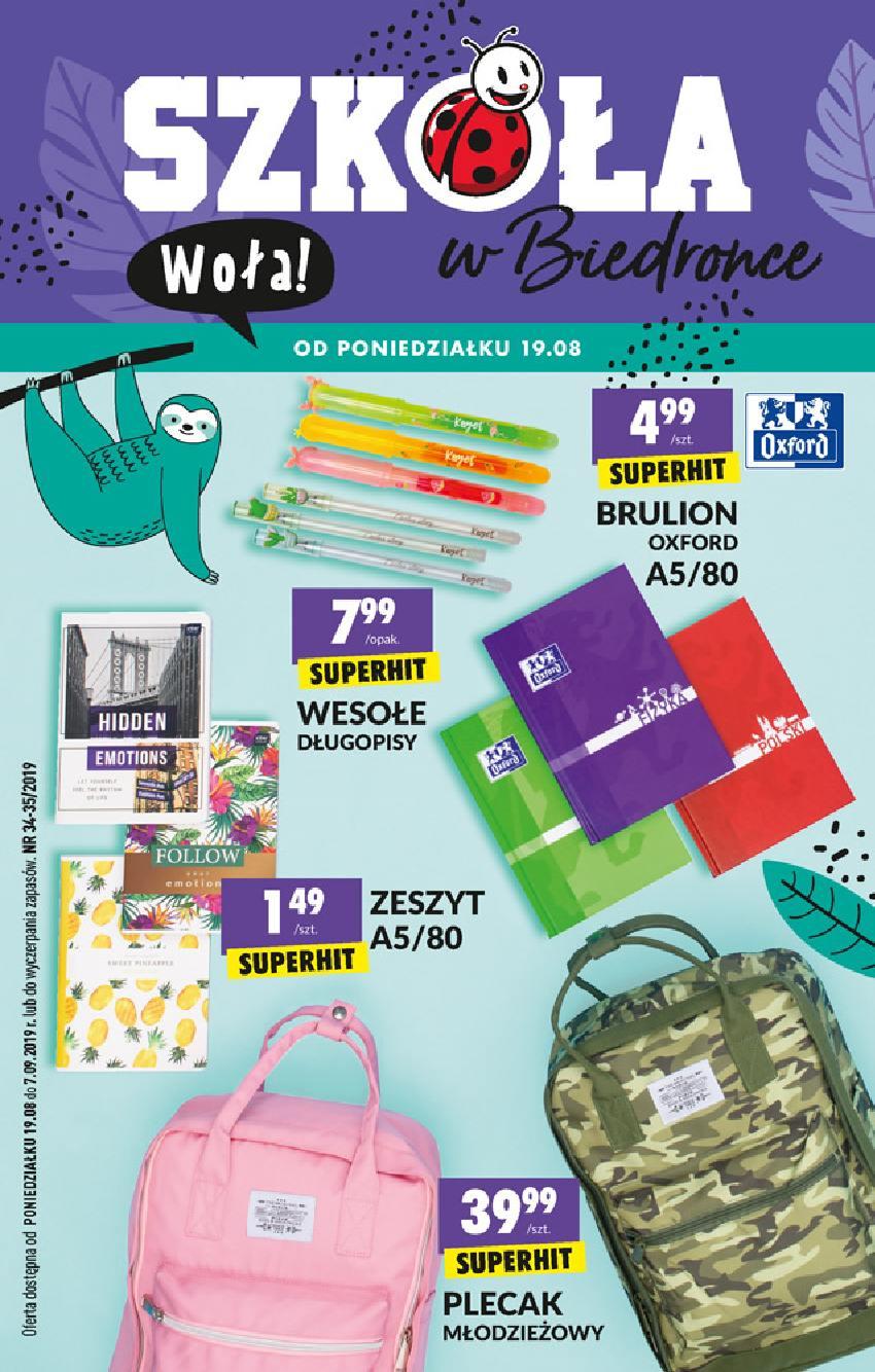 Gazetka promocyjna Biedronka str. 1