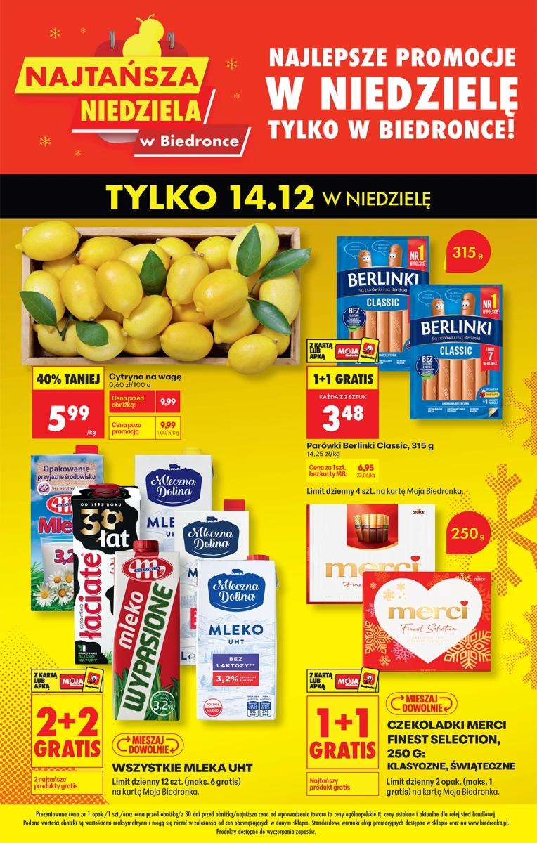 Gazetka promocyjna Biedronka str. 1