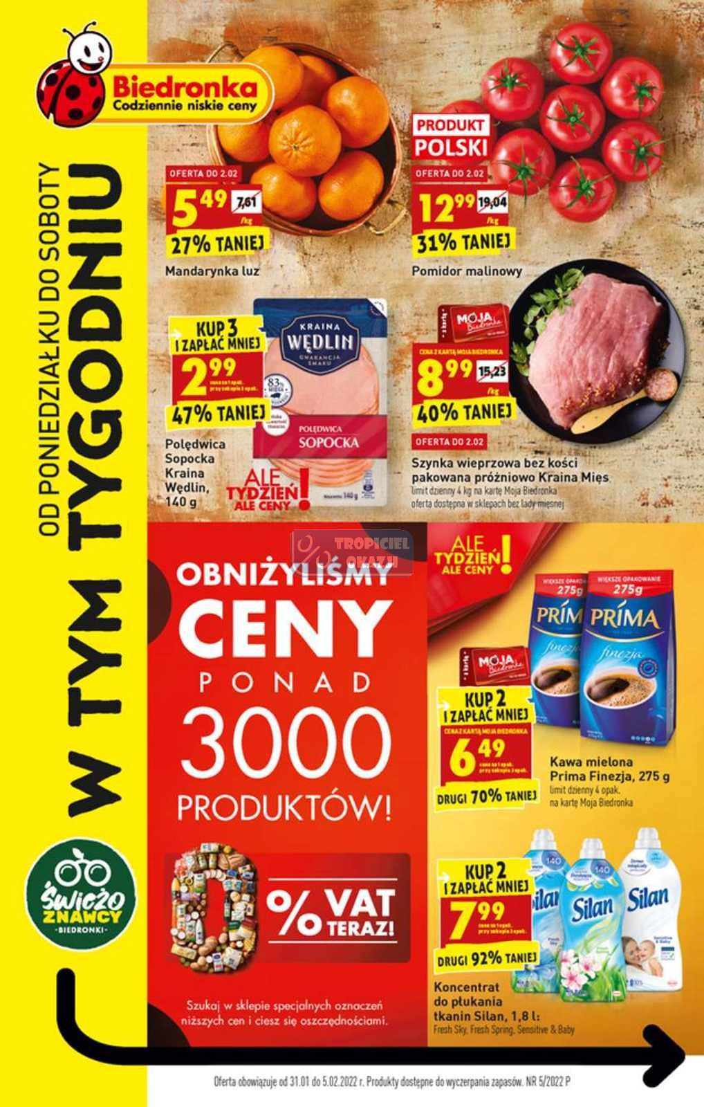 Gazetka promocyjna Biedronka str. 1