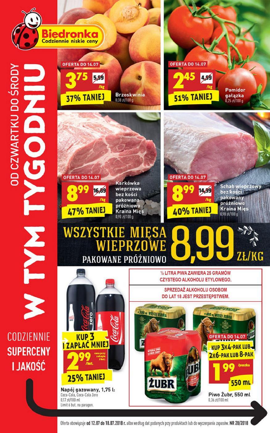 Gazetka promocyjna Biedronka str. 1