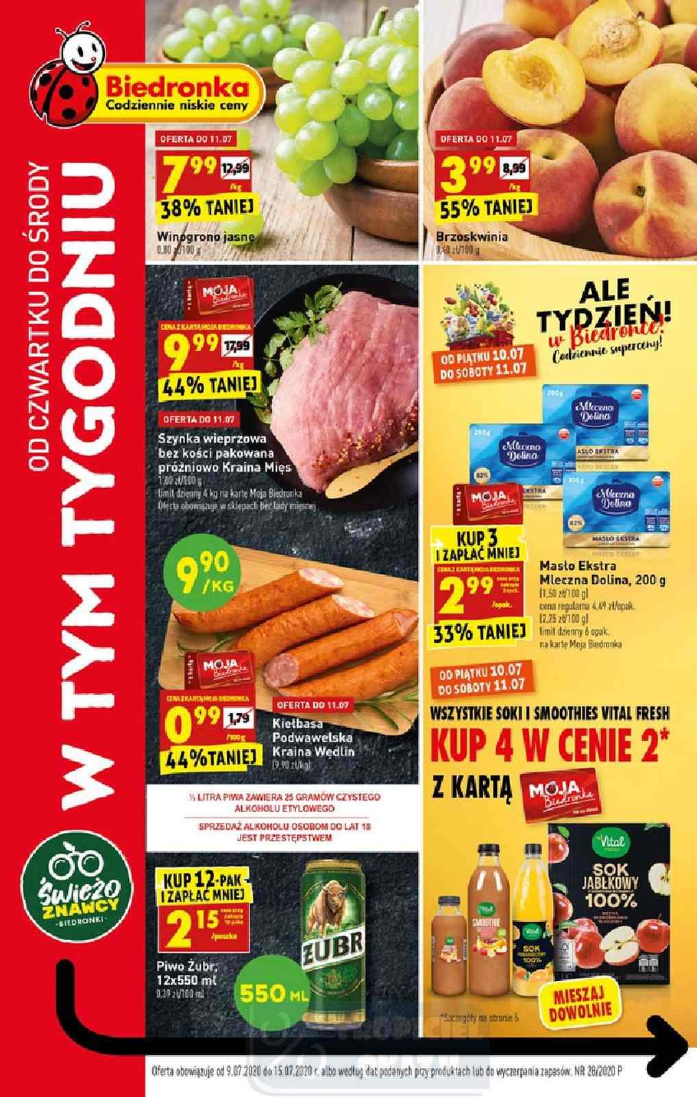 Gazetka promocyjna Biedronka str. 1