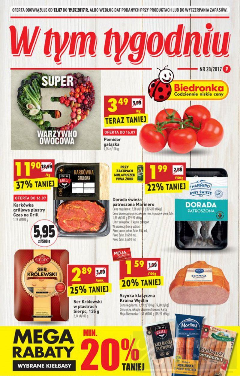 Gazetka promocyjna Biedronka str. 1