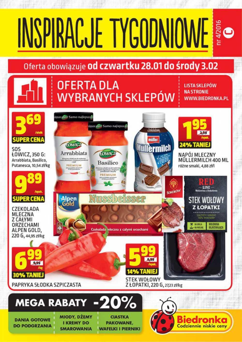 Gazetka promocyjna Biedronka str. 1