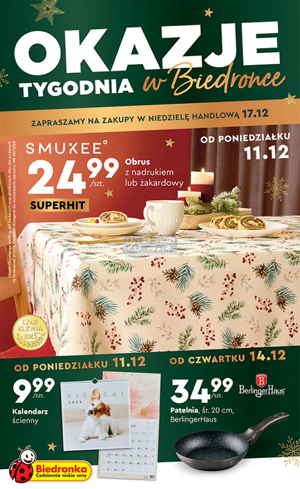 Gazetka promocyjna Biedronka str. 1