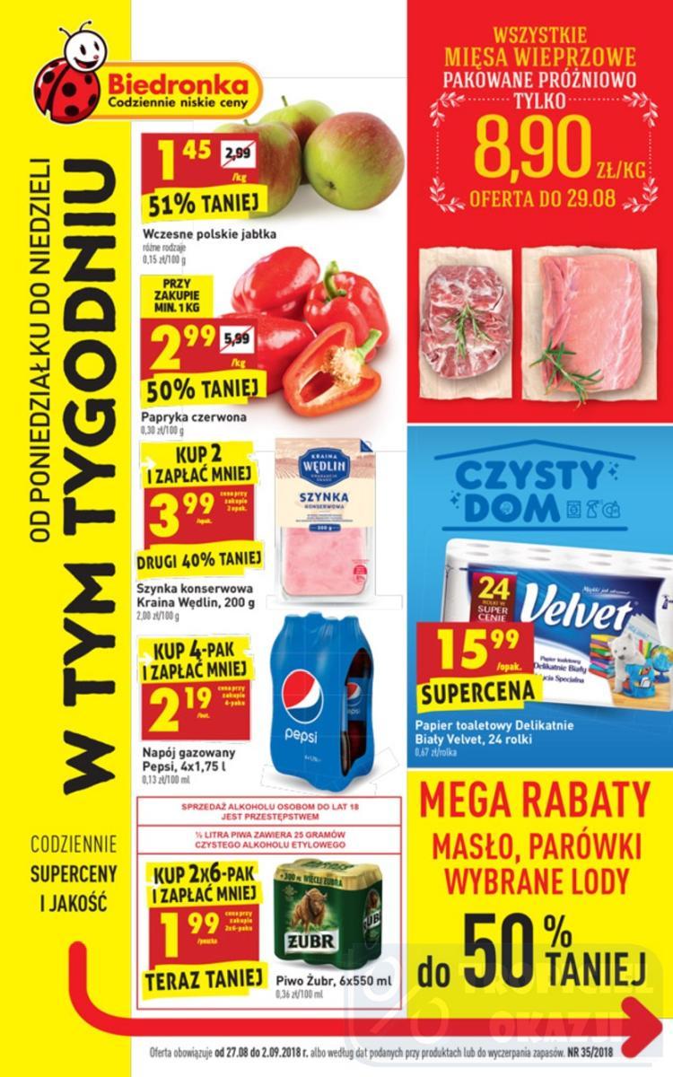 Gazetka promocyjna Biedronka str. 1